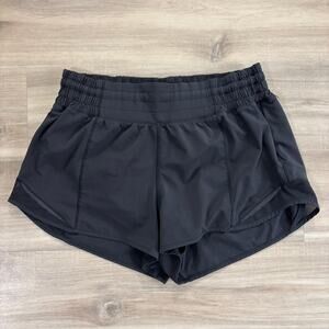 Lululemon Hotty Hot Short High-Rise 2.5" Women Size 6 Black